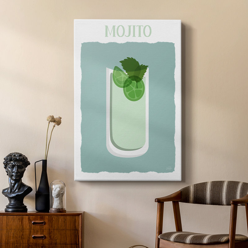 Mojito -Custom Wrapped Gallery Cavas, 18" H x 12" W