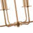 6-lamp gold adjustable iron pendant large light
