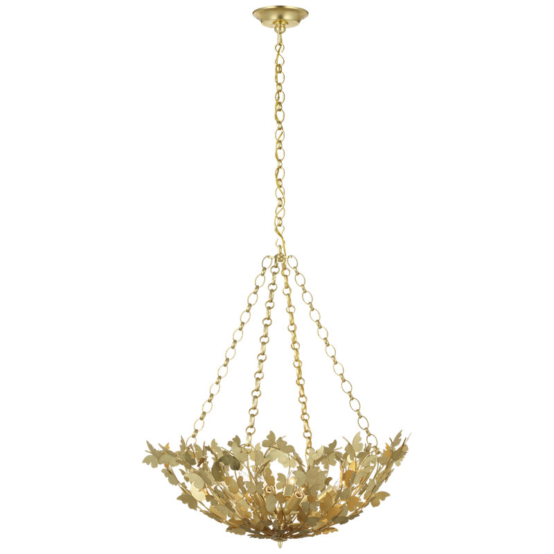 Julie Neill 8 - Light Chandelier, Gild