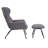 Cathalina Fabric Wingback Accent Chair with Ottoman-283539030