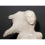 32 "Statue de femme" en marbre blanc sculpté à la main - Bannière abstraite moderne sur base de granit
