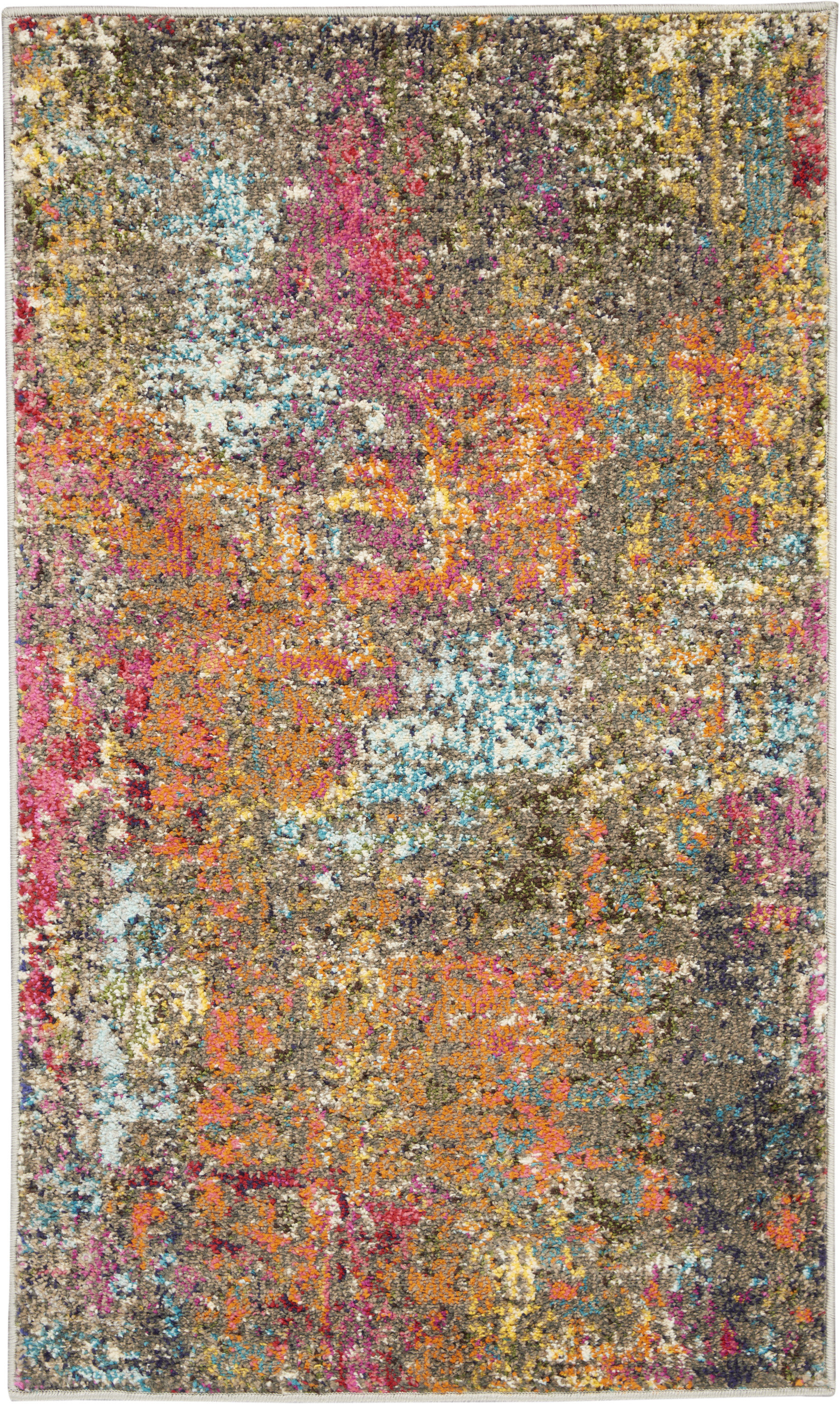 Ivy Bronx Allegro Abstract Blue/Orange Area Rug & Reviews - Wayfair Canada