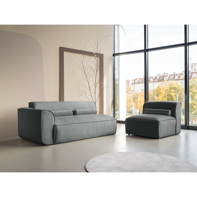 Flex Felix 3 Seater Seating Component, Olive, Left Hand Facing