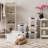 32 Qt Stackable Plastic Storage Bins With Lids, 6 Pack - BPA-Free,  - Discreet Organizing Solution, Latches, Durable Nestable Containers, Secure Pull Handle - Pearl