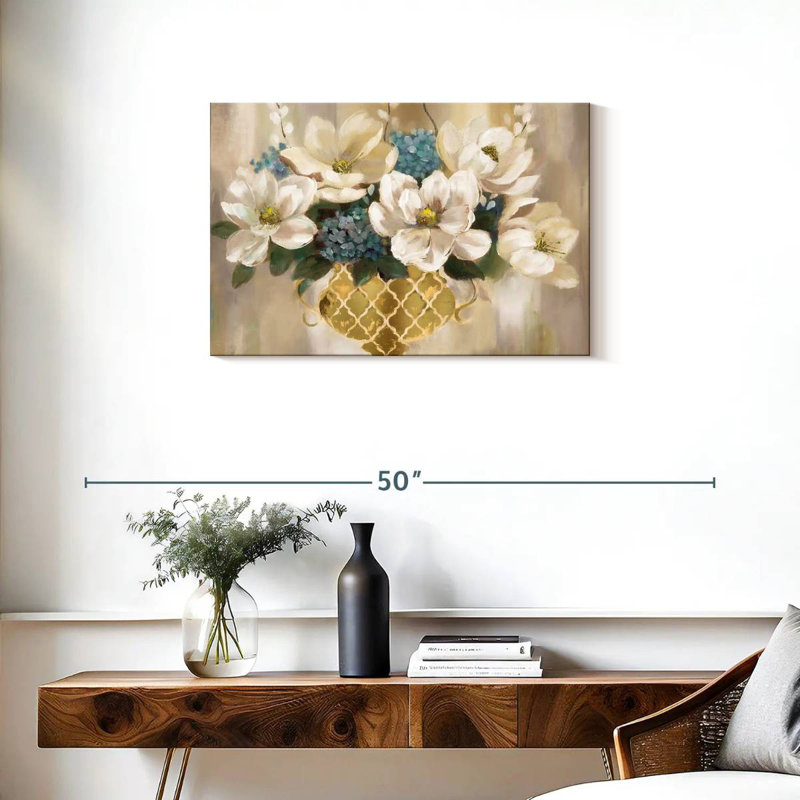 Fleurs de magnolia Harnek Southern, H 20 po x l 30 po