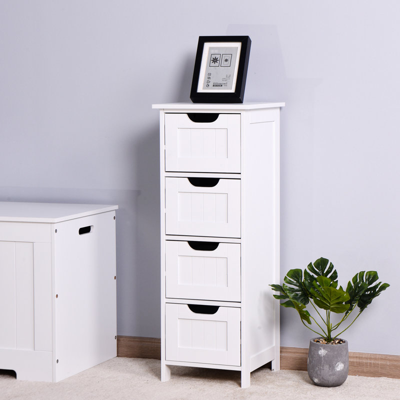 White Multipurpose Cabinet With Functional Drawer Systems For Efficient Organization Freestanding Thoughtful Design