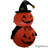 Double Jack-O'-Lantern with Witch Hat Inflatable