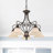 Aquala 5 - Light Steel Dimmable Chandelier-20317201