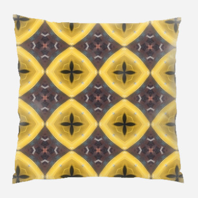 Geometric Microsuede Reversible Throw Pillow