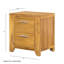 Table de chevet en bois avec tiroir Jhostin
