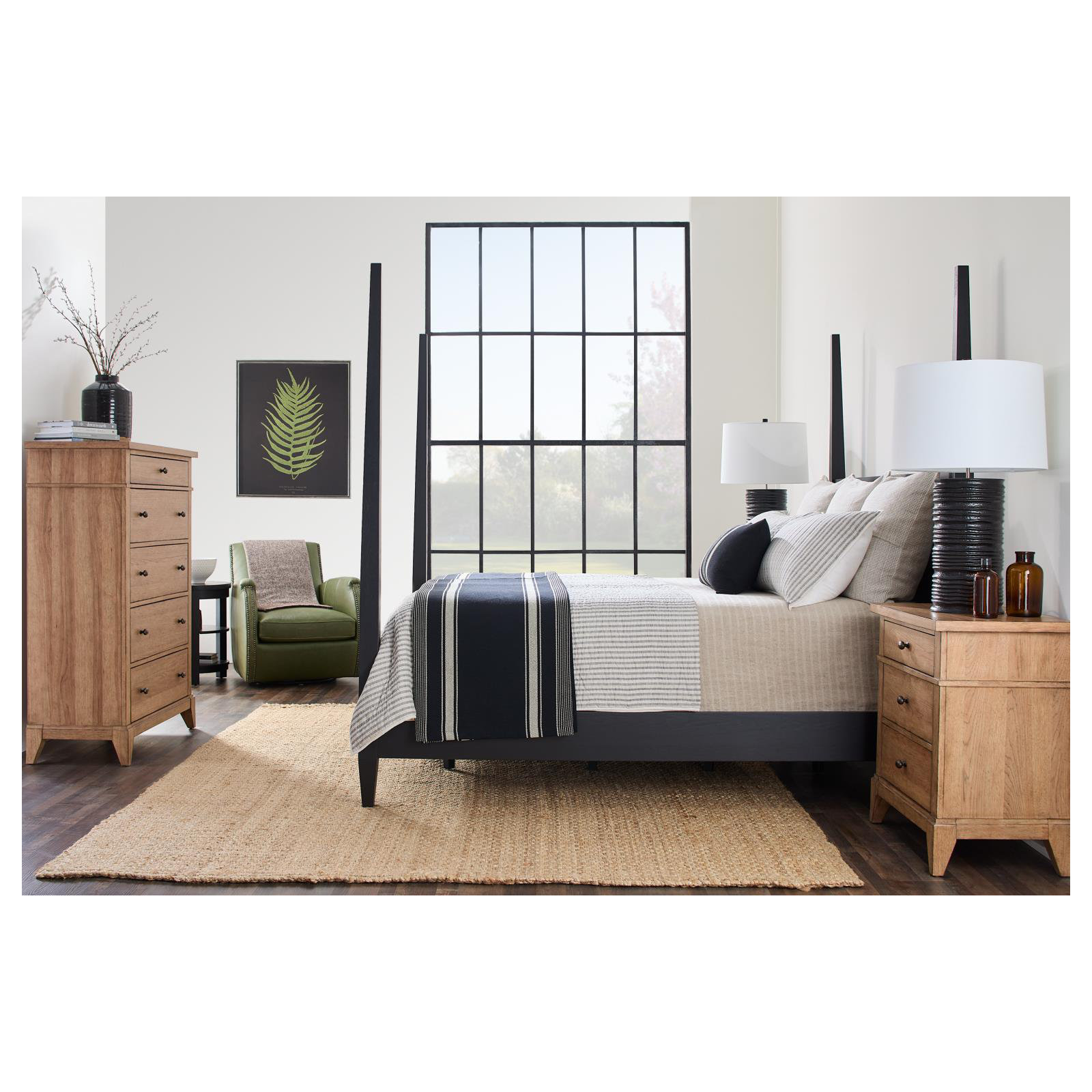 2 - Drawer Nightstand, Tan