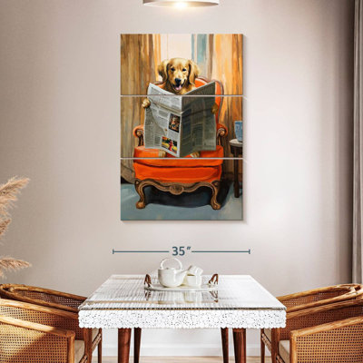 Brampt Golden Retriever Reading News