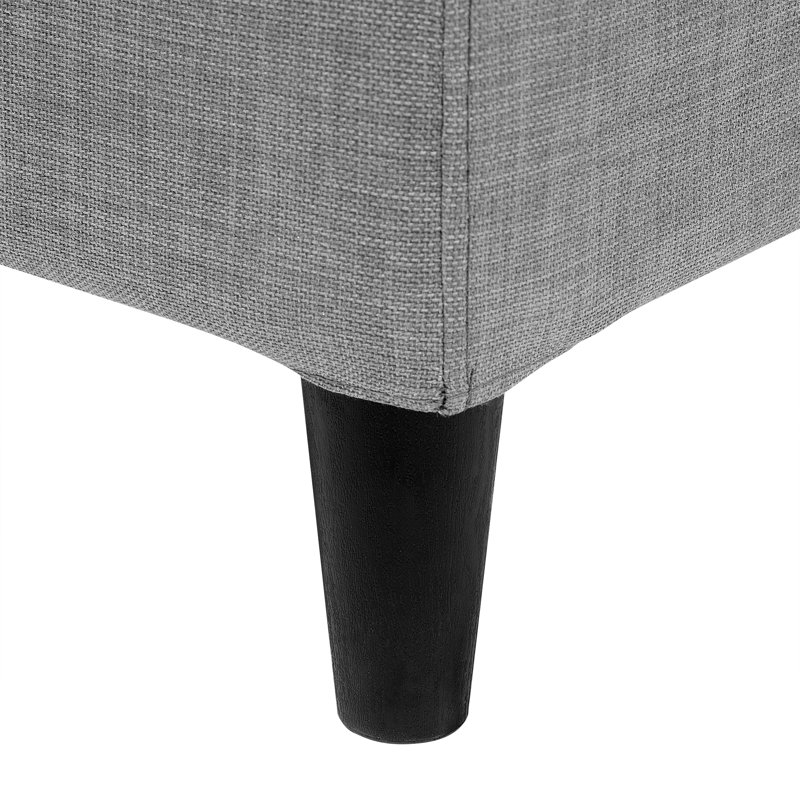 Xzavier Upholstered Bed, European Kingsize (160 x 200 cm), Grey