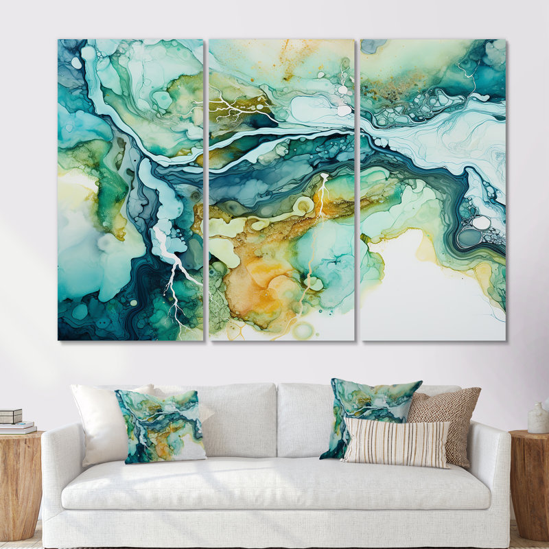 «Dreamscape Lakes Rivers», art mural sur toile «River», Toile tendue, H 40 po x l 60 po x P 1 po