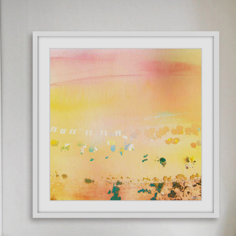 « high sun » par parvez taj,, reproduction d’art encadrée, H 32 po x l 32 po