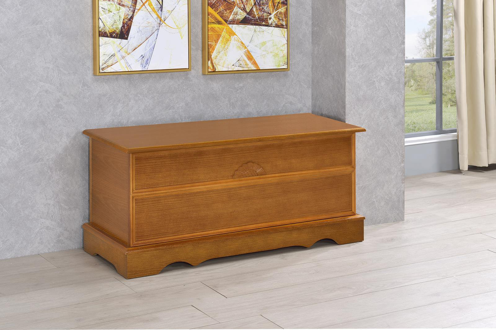 Alcott Hill® Paula Honey Rectangular Cedar Chest Wayfair