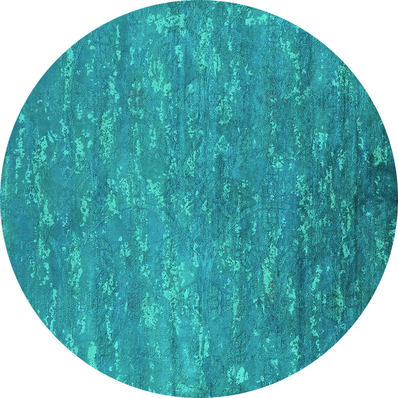 Eumeka Performance Oriental Indoor Rug, Round 8'