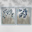 Indigo Foliage I-Premium, reproduction encadrée - prête à être accrochée - aucun clou requis - aucun clou requis-357943888-357943889