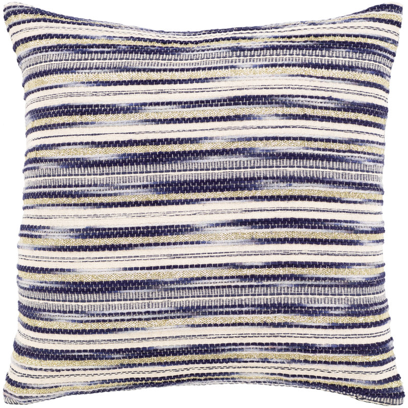 Housse de coussin Huria, Violet / beige, 18 po x 18 po, Housse de coussin seulement - sans coussin