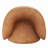 Azurdee Top Grain 100% Genuine Italian Leather Swivel Barrel Chair-788755636