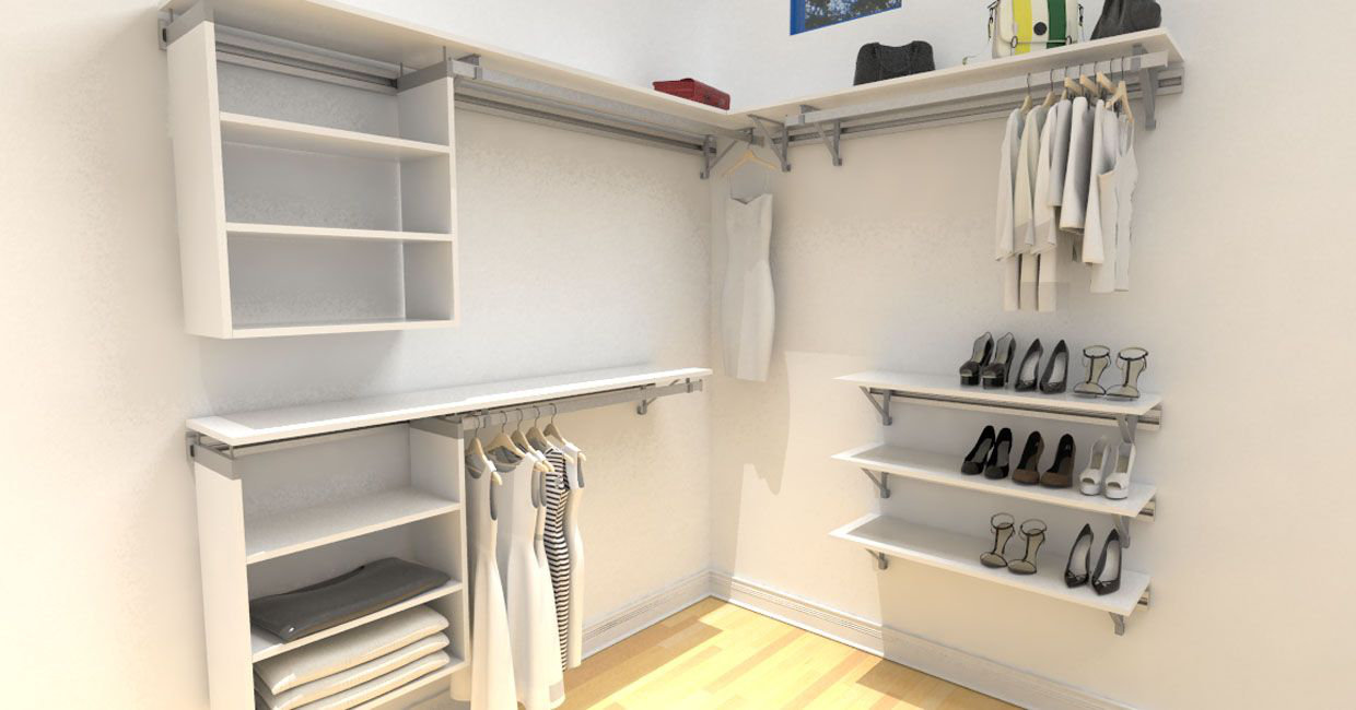 Arrange a Space Closet shown with several products together