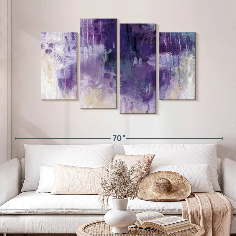 Avery Violet Rain, 32" H x 52" W