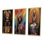 " Osunmare African Rainbow Orisha Goddess VII " 3 - Pieces