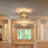 4 - Light Glass Semi Flush Mount