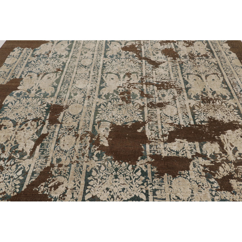 Modern One-of-a-Kind 9'0X12'0 Hand Knotted Area Rug