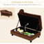 Small Dog Bed With Hidden Storage Compartment, 3" Foam Cushion, Modern , Comfy, Brown Pet For Tiny Breeds, Storage, Soft And Cushy,