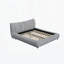Lit plateforme tapissier avec coussin amovible-114224543