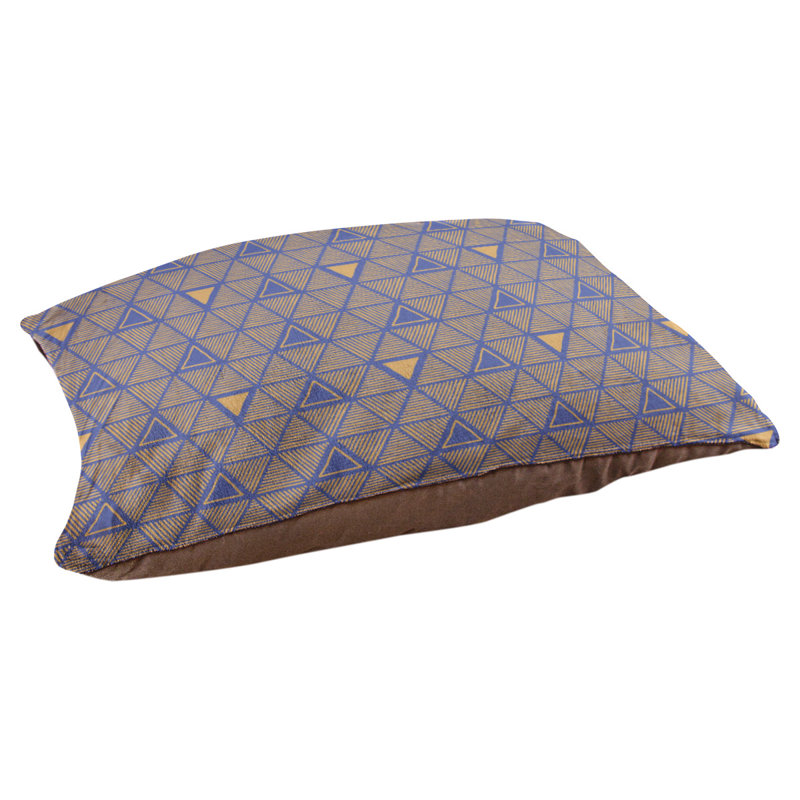 Coussin pour chien Chen, Petit (l 28 po x P 6 po x H 18 po), Bleu / orange