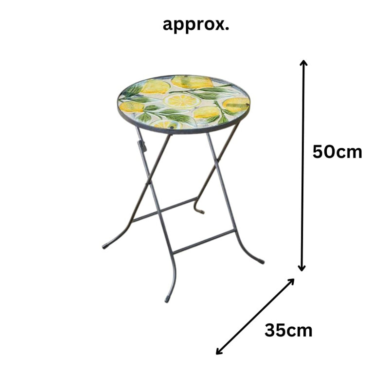 Glass Top End Table