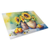 Carolines Treasures MW1184LCB Aunt Bea Glass Cutting Board Large, 12Hx15W -  Kroger