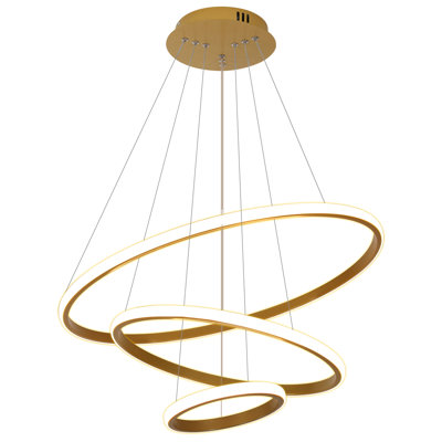 Dado 3 - Light LED Tiered Chandelier