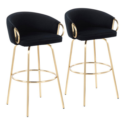 Tabouret de bar 30 po à hauteur fixe Claire