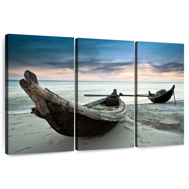 Mehar Old Fishing Boats, 32" H x 50" W