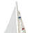 Yesayi Wood Handmade Sail Boat Decorative White Sculpture Set