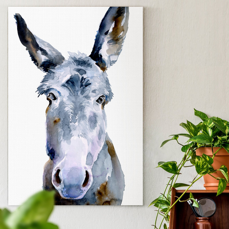«Sweet Donkey II», reproduction d'art sur toile tendue, H 48 po x l 32 po x P 1,5 po