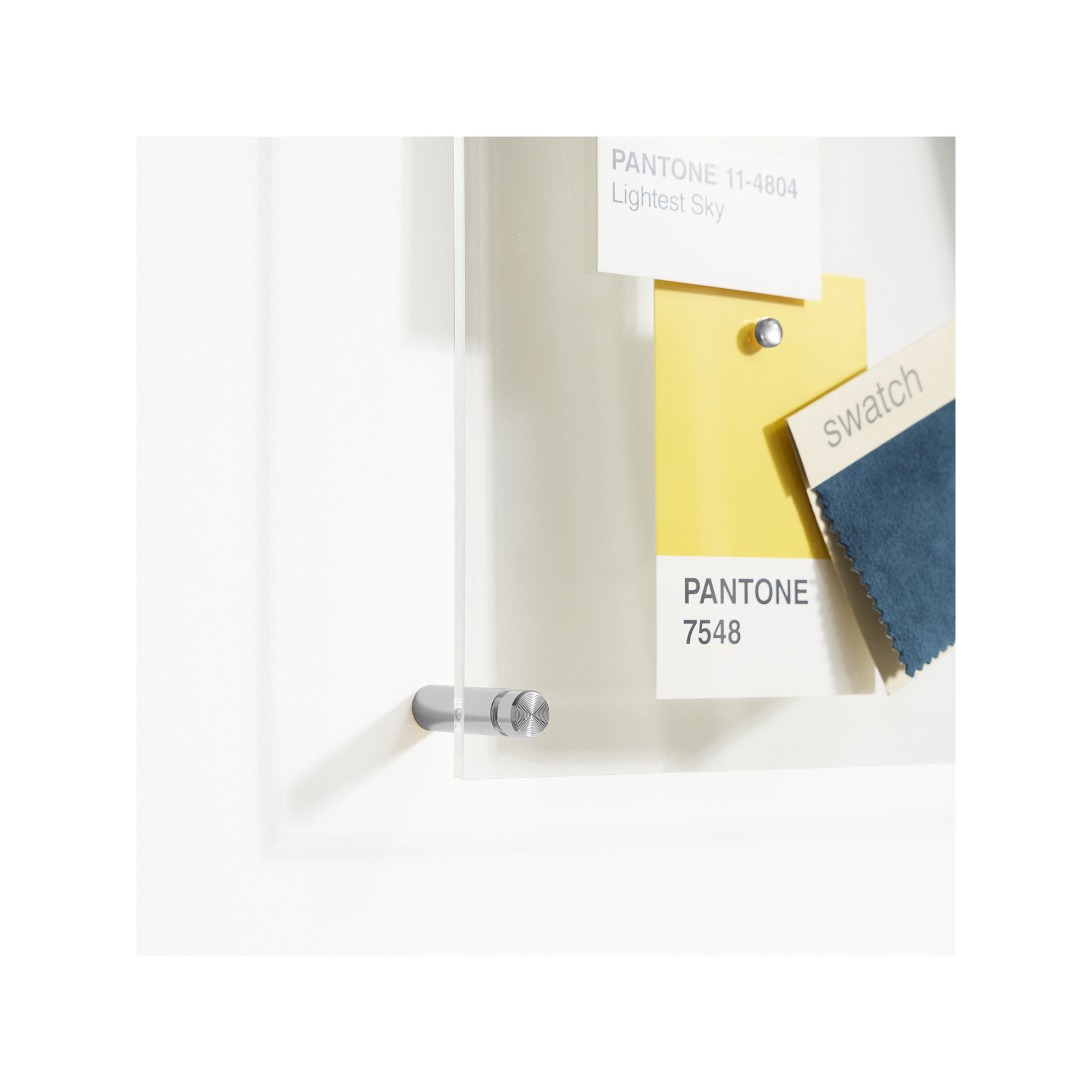 Easy Change Memo Board + Magnets, Silver, 21" x 27"