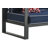 Tommy Hilfiger Monterey Outdoor Easy Assembly Metal Frame Sofa, Navy Blue & Dark Gray