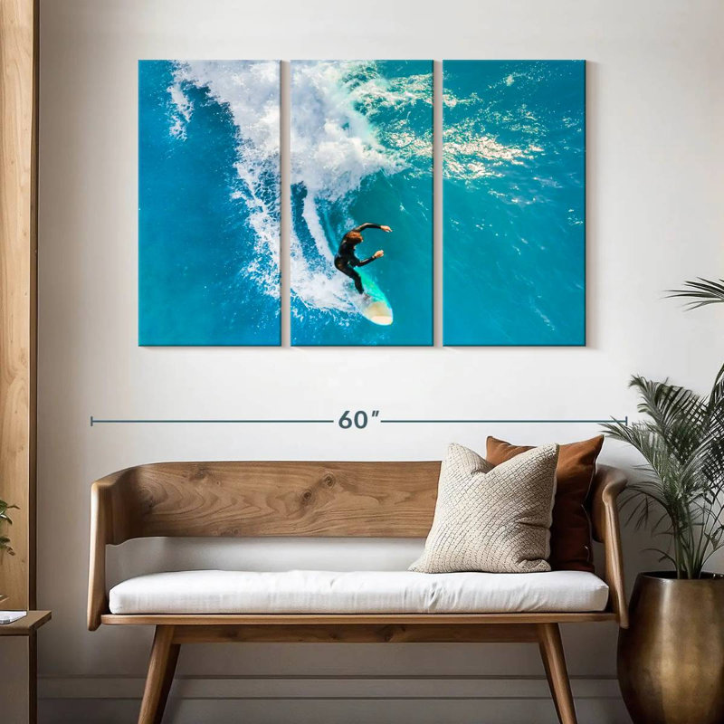 Surfeur intrépide, H 32 po x l 50 po