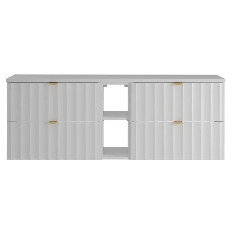 Adne Bathroom Storage Furniture Set, Grey