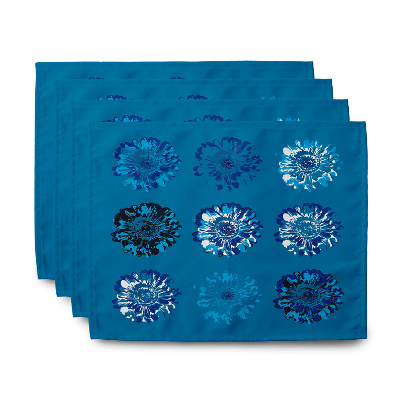 Ensemble de napperons 4 pièces Caillo, bleu