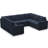 Seybert Velvet Chenille U Shaped Sofa Modular Sectional Sofa Living Room Corner Couch-878295315-878295316