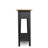Narrow Solid Wood Side Table with Shelf-1137227800