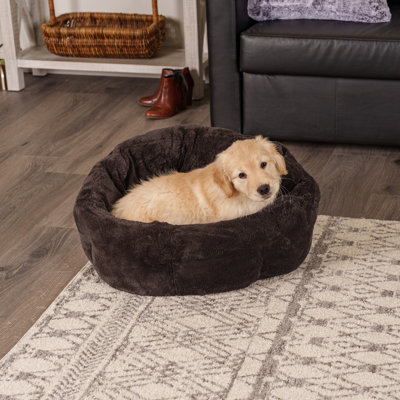 Luxury Faux Fur Warming Hi Lo Cuddler Pet Bed