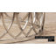 Mackenzie 100cm Round Coffee Table For Living Room Furniture, Metal Centre Table With Glass Top-94409124