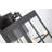 Amara Transitional Outdoor Wall sconces 13-in Clear Glass-Matte Black