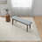 Fabric Upholstered Solid Wood Bench